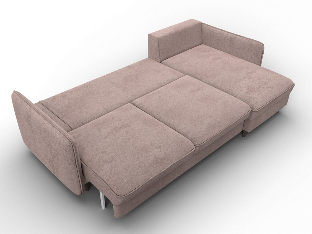 Диван угловой Лига-064 НПБ угол универсальный ВЕЛЮР TOWER 05 бежевый