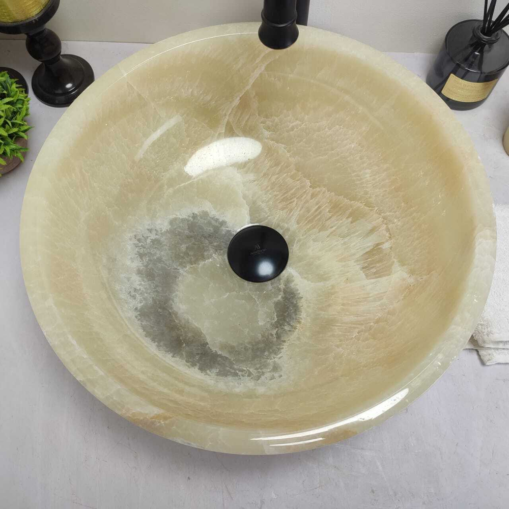 Раковина из оникса Bowl Yellow TinLip BO-60580 1,9 40*40*15