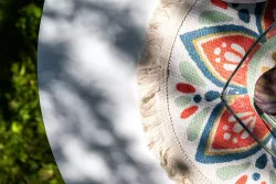 "Диего" лаунж-зона 4-местная плетеная из роупа (веревки), каркас алюминиевый белый, роуп бежевый