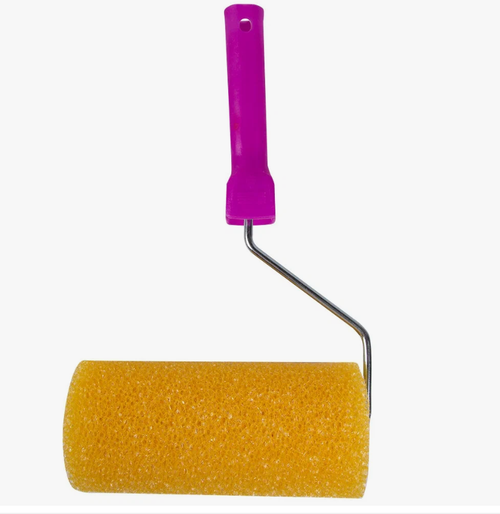 Валик Структурный Поролон "ГРУБЫЙ" D80/180 мм Бюгель 6 мм (в сборе) "Krafor" 088-0180