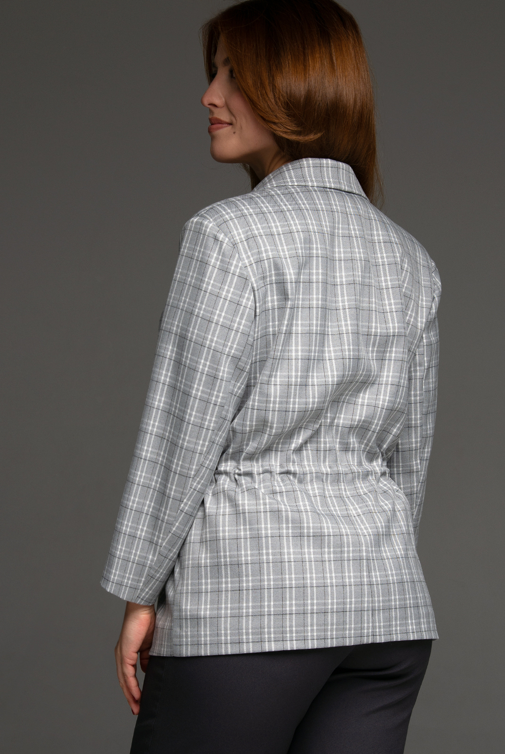 Жакет женский 3881зпа, клетка #406Клж043881зпа