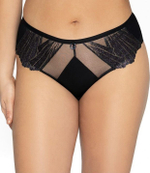 Трусики-слипы с блестящими элементами (Размер: L) (Цвет: черный)