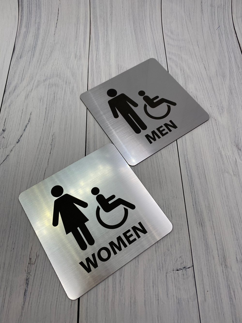 Табличка на туалет WC-13 (пара)