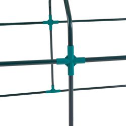 UGH-S33 L270 GREEN-GREEN Парник уличный. 270x90x90см. Металлическая труба в ПВХ. цвет зеленый. Тент из армированного полиэтилена 135г-м2. цвет сетки зеленый. TM ФитоЛето