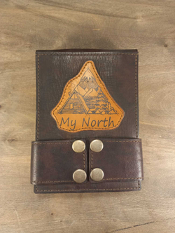 Блокнот А6 на кольцах с застёжками "My North"