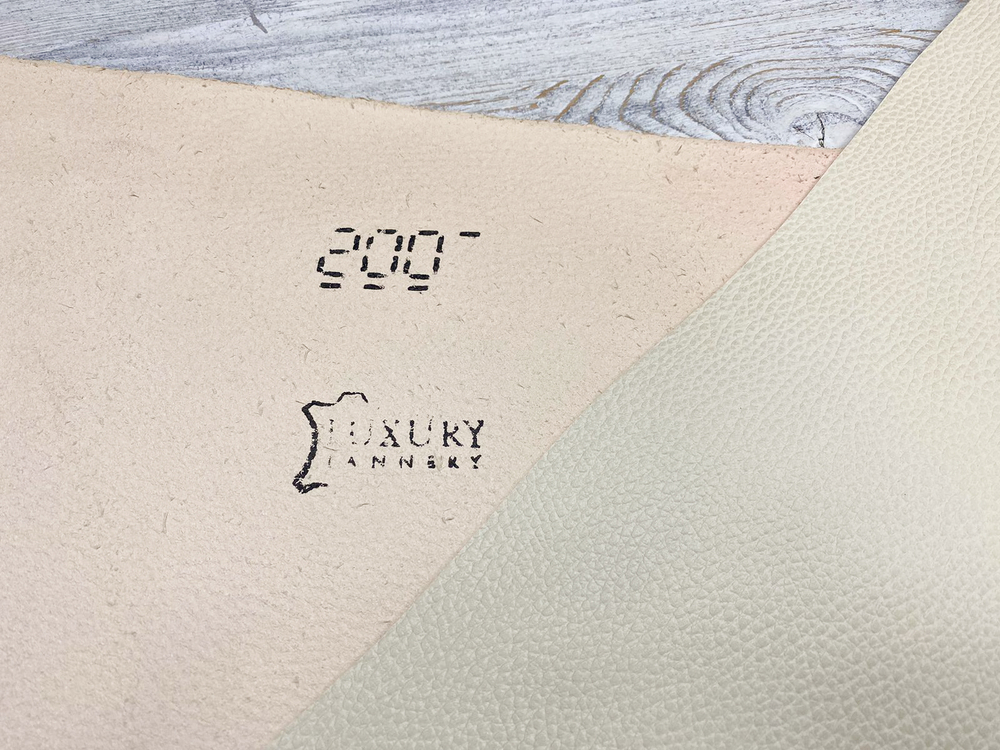 Luxury Tannery Melange (1,4-1,6 мм), цв. Молочный, натуральная кожа