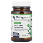Metagenics, UltraFlora® тройной биотик, для здоровья кишечника, 30 капсул