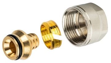 Фитинг компрессионный Stout для труб 16х2.0х3/4" красная PEX (SFC-0020-001620)