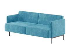 Стенли Диван двухместный STN-2 Teddy 133/Металл Черный 1800*840*760