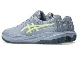 Детские теннисные кроссовки Asics Gel-Resolution X GS - grey blue/pistachio