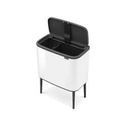Brabantia Контейнер для мусора Bo Touch 11 л + 23 л белый