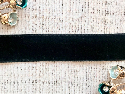 Лента бархатная, ш. 2 см, чёрный