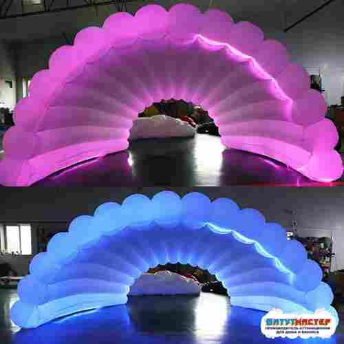 Надувная сцена ракушка LED «Неоновая ночь», 5×3,5×3,5 м