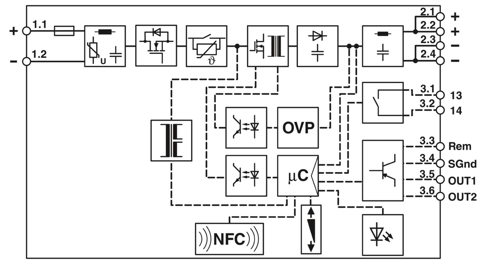 1046800 - QUINT4-PS/24DC/24DC/5/SC - Преобразователь DC/DC