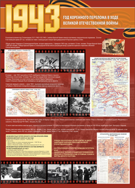 Стенд "Великая Отечественная война 1943г"