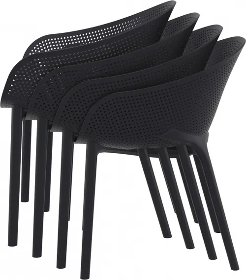 Стул пластиковый Sky Pro черный