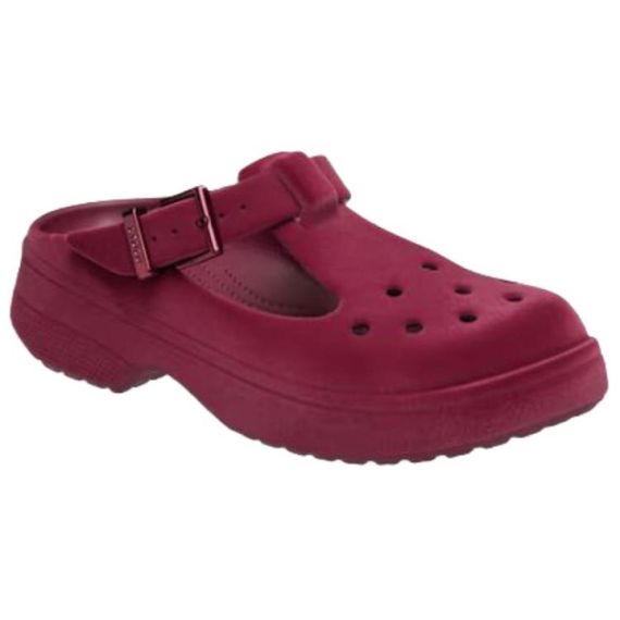 Crocs Classic Mary Jane Velvet Clog 'Deep Red'