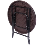 Стол кемпинговый складной SN-R80R,80*74 см. кофейный