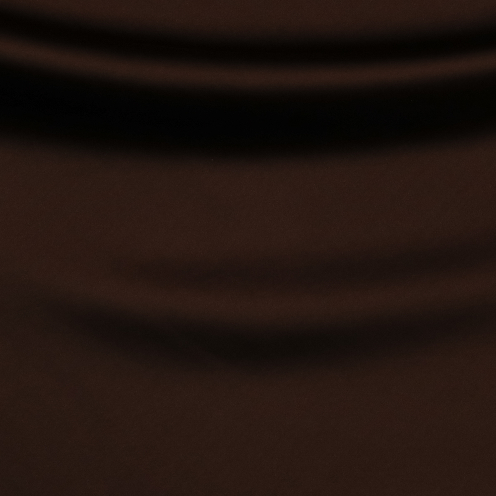 Шелковый стретч-атлас шоколадного цвета