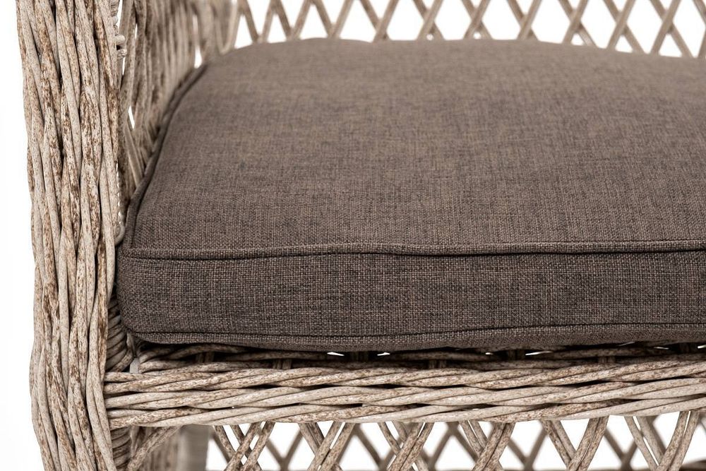 "Эспрессо-80 L" обеденная группа плетеная, цвет бежевый