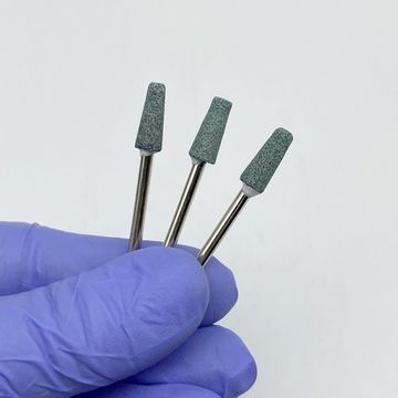 Корундовая фреза, усеченный конус средний, зеленый