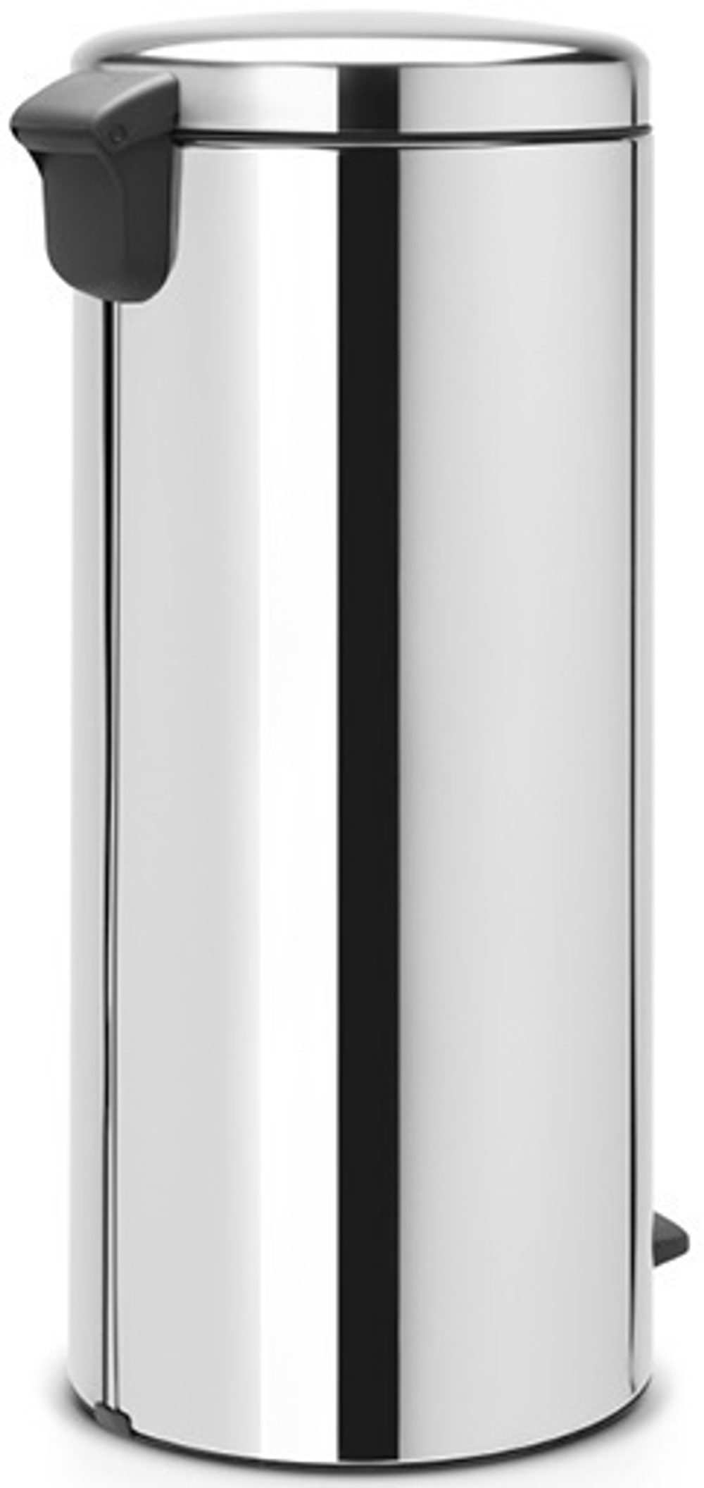 Ведро Brabantia NewIcon 30л стальное полированное вид сзади