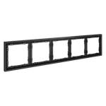Рамка пластиковая VOLTUM S70 на 5 постов, (графит)