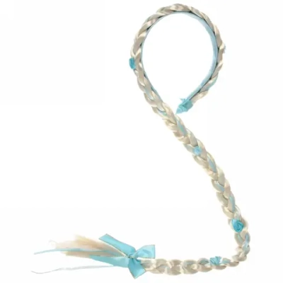 Ободок карнавальный с косичкой «Небесная нежность»