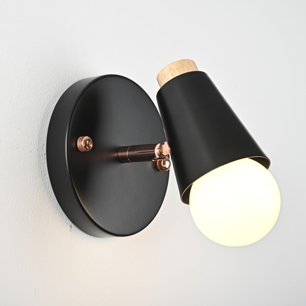 Настенный Светильник Rotary Wall Черный By Imperiumloft