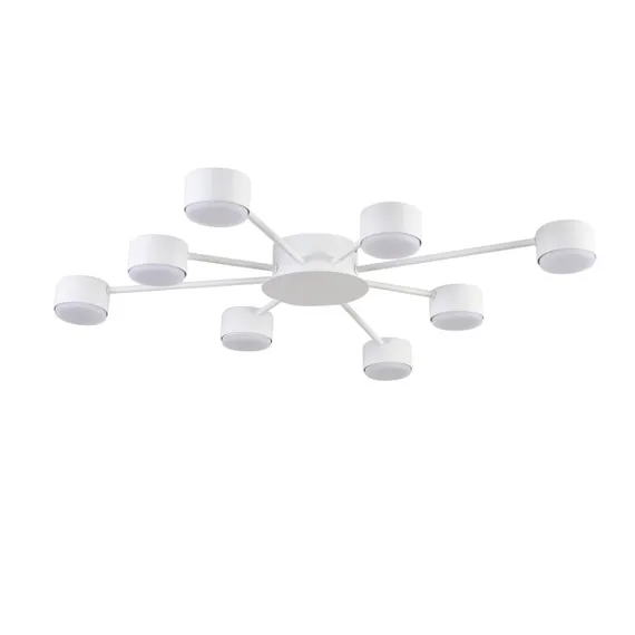 8343/8C COMFI LN26 252 белый, металл Люстра GX53 LED 8*7W 220V TORINA