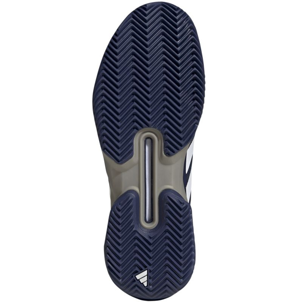 Мужские теннисные кроссовки Adidas Adizero Ubersonic 5 M Clay - dark blue/cloud white/cyber metallic