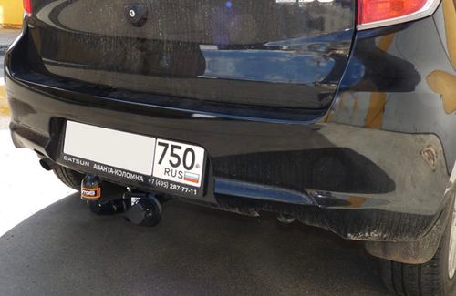 Фаркоп AvtoS для DATSUN mi-DO (2014) с универсальной электрикой и сертификатом в комплекте, арт.(DO 02+electr)