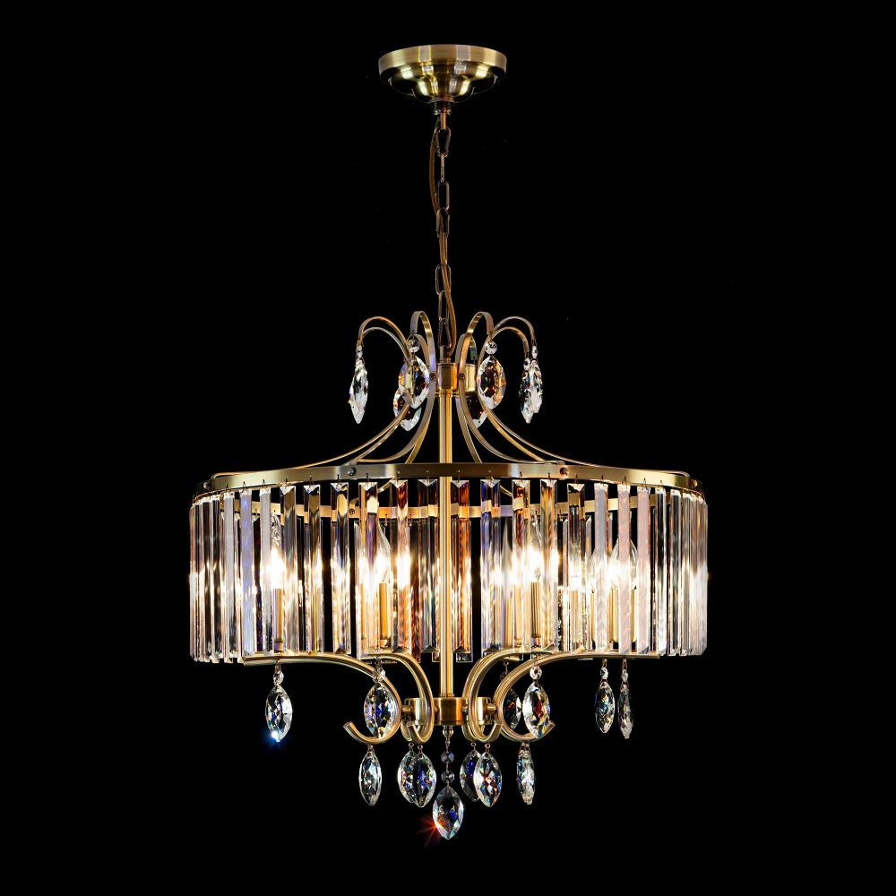 Citilux Инга CL335183 Люстра подвесная хрустальная Бронза