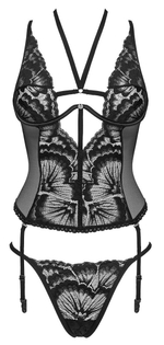 Оригинальный кружевной корсаж Alessya на шнуровке