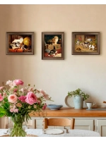 Картина интерьерная на холсте в раме 25*31 см