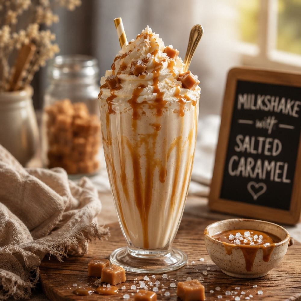 Милкшейк с соленой карамелью (Salted Caramel Milkshake)
