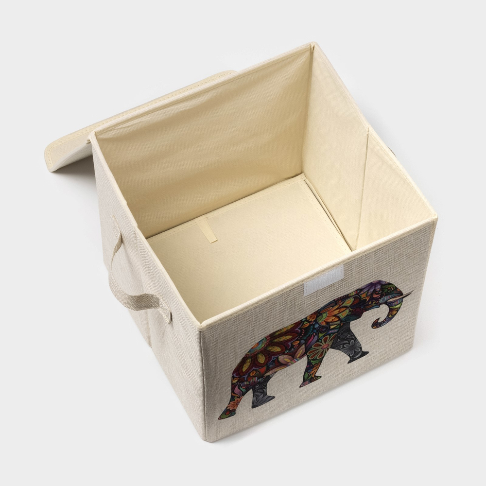 Короб для хранения с крышкой 30х30х28,5 см "Слон"