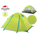 Палатка туристическая 2-местная Naturehike P-Series NH18Z022-P 210T/65D, зеленая 2, 6927595762622