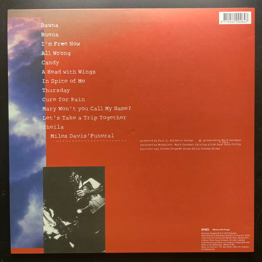 Morphine ‎– Cure For Pain (Голландия 2016г.)