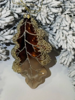 Елочная игрушка Дубовый лист