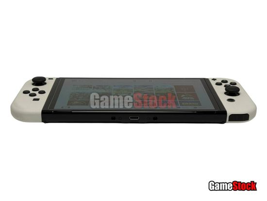 Игровая приставка Nintendo Switch Oled White (Б/У, Прошита, 256GB, S/N: XTJ10717625281, Полный комплект)