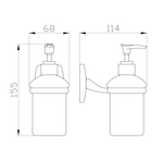 Дозатор мыла WONZON & WOGHAND PORTO, Хром (WW-1401)
