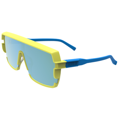 Спортивные очки HILX Youngblood Matte Yellow Blue / Light Blue Lens