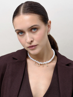 Колье с буквами "Love" из жемчуга Gold