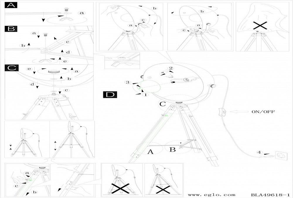 Торшер Eglo Covaleda 49618