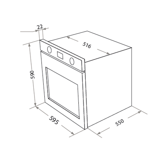 Электрический духовой шкаф HOMSAIR OEM657WH