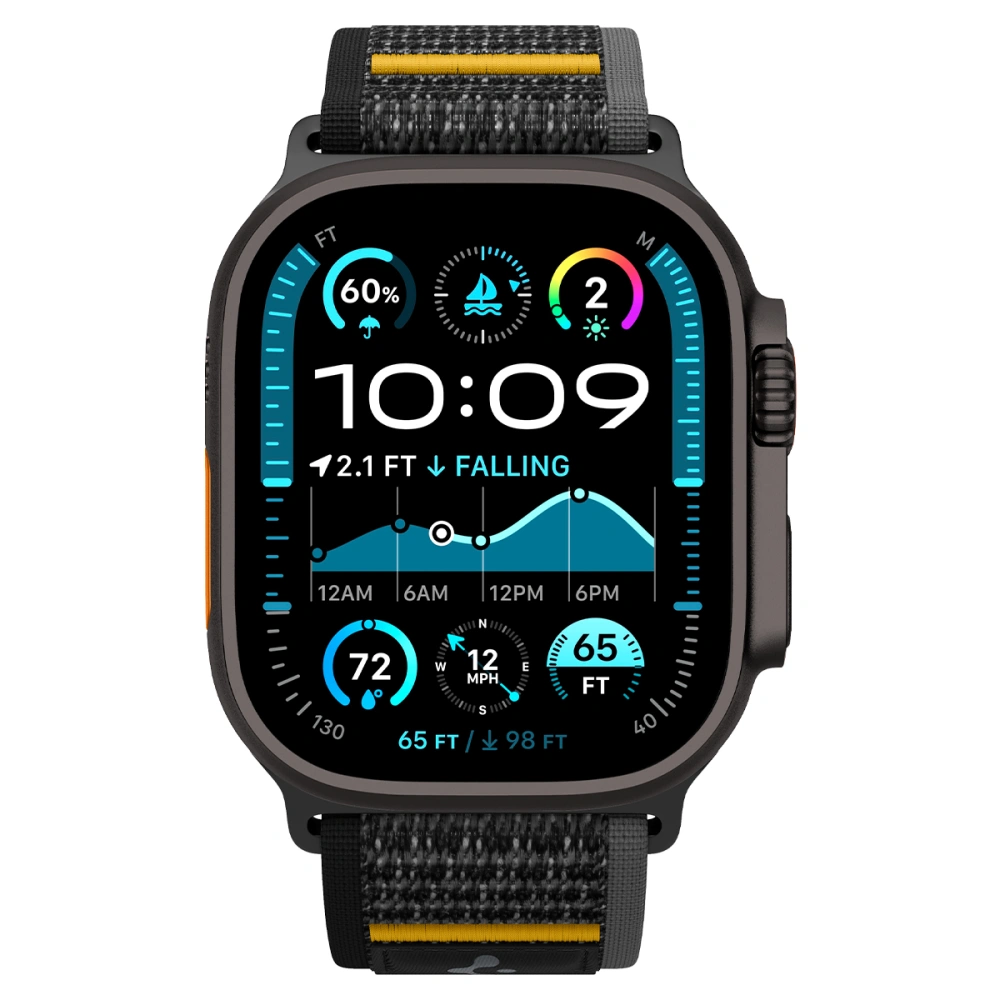 Ремешок Spigen Athlex Air Active Band для Apple Watch 49мм/46мм/45мм/44мм черный