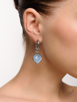 Серьги "Lovely" с голубым агатом Silver