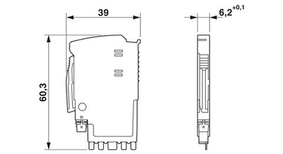 1064663 - TTC-6P-3-EX-24DC-I-P - Штекерный модуль для защиты от импульсных перенапряжений