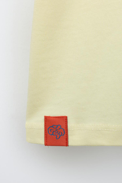 ZARA ФУТБОЛКА С ПРИНТОМ SIX SEVEN SKIFIDOL ITALIAN BRAINROT™, ВАНИЛЬНО-ЧЕРНЫЙ